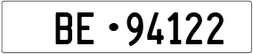 Trailer License Plate